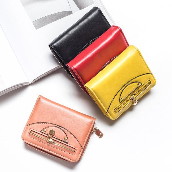 coin purses korean version of the ladies short pu zip purse student female bus loose money key card package christmas gift bag, Red;black
coin purses korean version of the ladies short pu zip purse student female bus loose money key card package christmas gift bag, Red;black