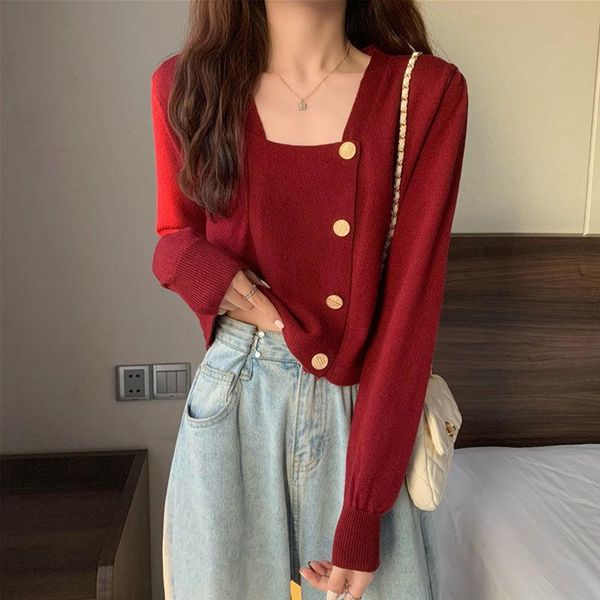women's knits & tees knitted cardigan square collar buttons long sleeves slim thin sweater wholesale 2021 autumn elegant lady clothes, White
women's knits & tees knitted cardigan square collar buttons long sleeves slim thin sweater wholesale 2021 autumn elegant lady clothes, White