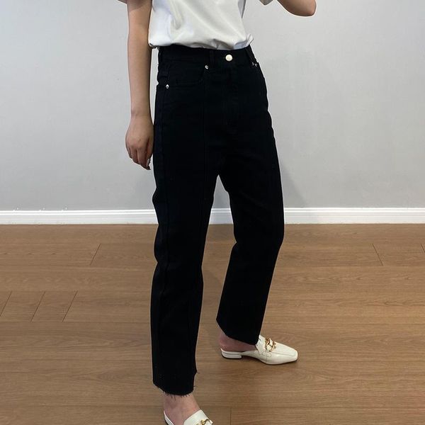 women jeans 2021 autumn loose fashion nine-point high-rise straight-leg women's, Blue
women jeans 2021 autumn loose fashion nine-point high-rise straight-leg women's, Blue
