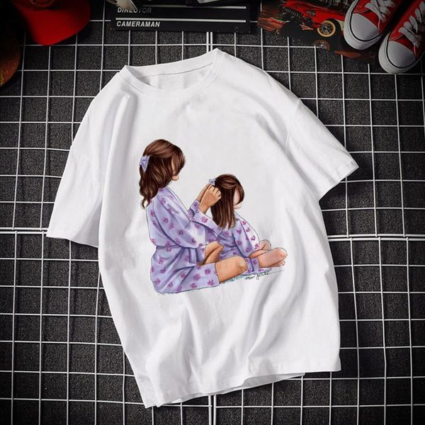 mother and daughter print women t shirts family sleeve fun casual sweet heart shirtsummer harajuku top, White
mother and daughter print women t shirts family sleeve fun casual sweet heart shirtsummer harajuku top, White