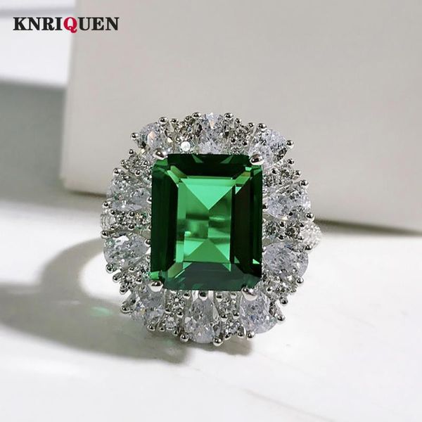 cluster rings vintage 925 sterling silver for women 9*11mm emerald high carbon diamond wedding party ring fine jewelry girl charms gift, Golden;silver
cluster rings vintage 925 sterling silver for women 9*11mm emerald high carbon diamond wedding party ring fine jewelry girl charms gift, Golden;silver