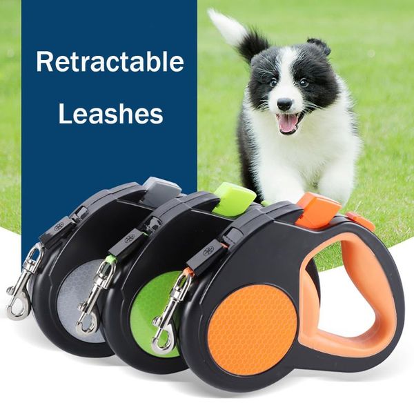 retractable pet leashes for dogs durable nylon big dog walking traction rope pull-resistant automatic extending leash collars & 
retractable pet leashes for dogs durable nylon big dog walking traction rope pull-resistant automatic extending leash collars &