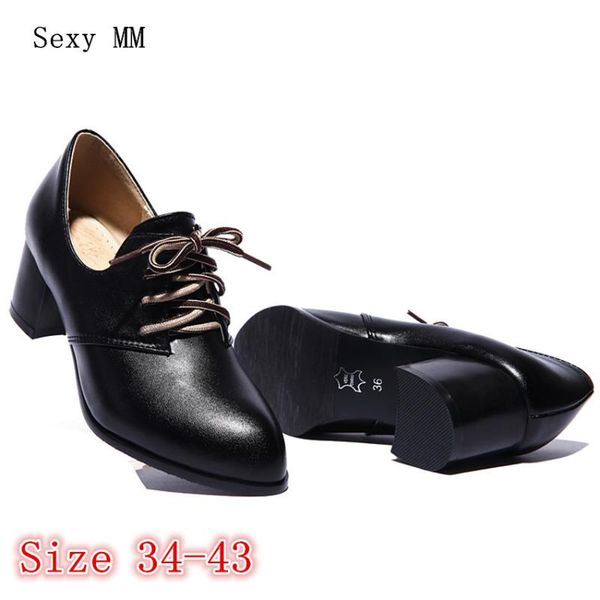 dress shoes pumps women oxfords career square high heels woman heel kitten size 34 - 40 41 42 43, Black
dress shoes pumps women oxfords career square high heels woman heel kitten size 34 - 40 41 42 43, Black