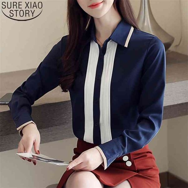 solid long sleeve chiffon ladies shirt casual autumn women office work korean fashion clothing blusas 6101 50 210506, White
solid long sleeve chiffon ladies shirt casual autumn women office work korean fashion clothing blusas 6101 50 210506, White