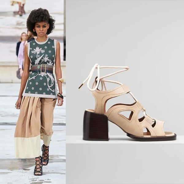 sandals hollow genuine leather high heel woman fashion retro lace-up daily casual shoes lady brown black size 40 summer
sandals hollow genuine leather high heel woman fashion retro lace-up daily casual shoes lady brown black size 40 summer