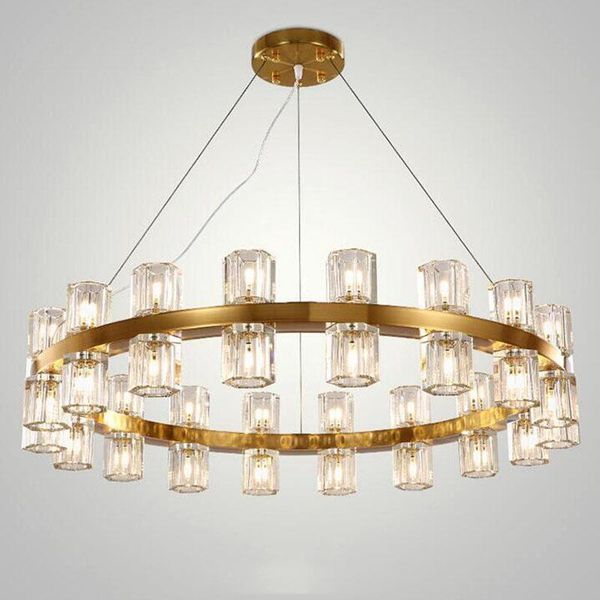 chandeliers villa american living room k9 chandelier crystal led round light shade g4 rod suspend lighting fixture
chandeliers villa american living room k9 chandelier crystal led round light shade g4 rod suspend lighting fixture