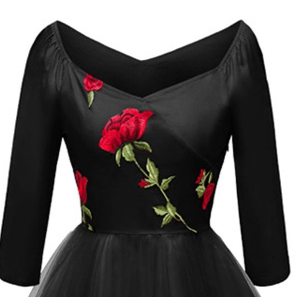 party dresses luxury rose embroidery princess dress summer women ball gown wedding female v-neck robe femme vestido 11 fdjo, White;black
party dresses luxury rose embroidery princess dress summer women ball gown wedding female v-neck robe femme vestido 11 fdjo, White;black