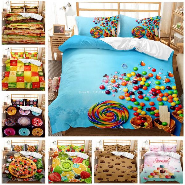 little fresh doughnut printed 2/3 piece bedding set down duvet covered pillowcase bed children bedroom decor items sets
little fresh doughnut printed 2/3 piece bedding set down duvet covered pillowcase bed children bedroom decor items sets