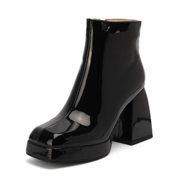 size 33-43 new women shoes ankle boots chunky high heels platform winter party outdoor ins style ladies footwear, Black
size 33-43 new women shoes ankle boots chunky high heels platform winter party outdoor ins style ladies footwear, Black
