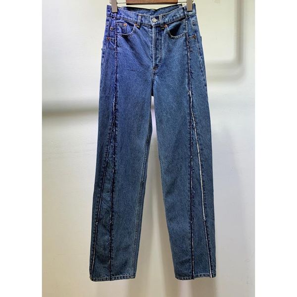 fashion 11.20 autumn winter high waist washed women cotton patchwork straight jeans women's, Blue
fashion 11.20 autumn winter high waist washed women cotton patchwork straight jeans women's, Blue