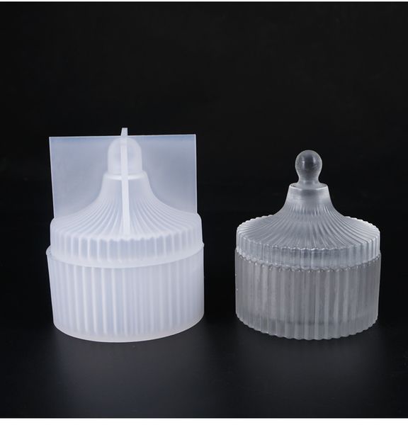 diy crystal epoxy resin mold round stripe storage box silicone mold for resin, Black;white
diy crystal epoxy resin mold round stripe storage box silicone mold for resin, Black;white
