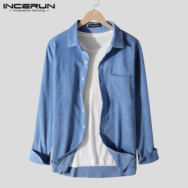 fashion men corduroy shirt solid color long sleeve lapel brand streetwear blouse button autumn chic camisa masculina 3xl men's casual s, White;black
fashion men corduroy shirt solid color long sleeve lapel brand streetwear blouse button autumn chic camisa masculina 3xl men's casual s, White;black