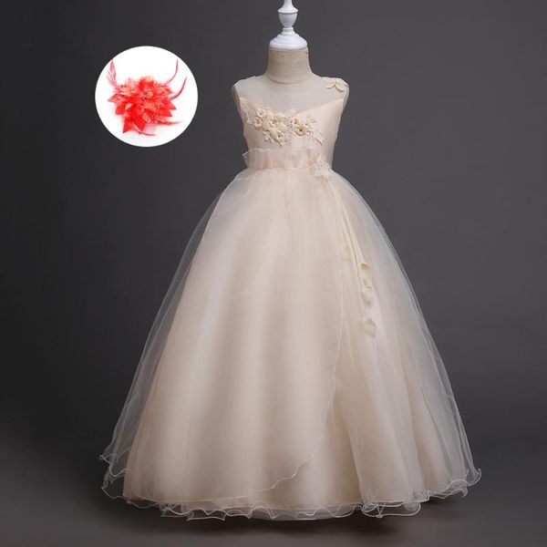 girl's dresses champagne peach tulle european style little big girl kids wedding party for girls sleeveless ball gown pageant, Red;yellow
girl's dresses champagne peach tulle european style little big girl kids wedding party for girls sleeveless ball gown pageant, Red;yellow