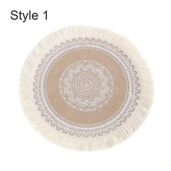 mats & pads 7 styles round multifunction heat insulation linen table mat non-slip tassels kitchen decoration creative dinning placemat 38cm
mats & pads 7 styles round multifunction heat insulation linen table mat non-slip tassels kitchen decoration creative dinning placemat 38cm