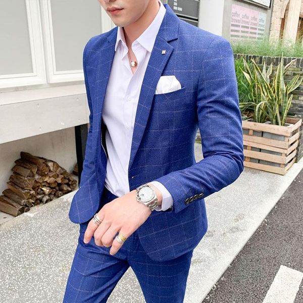 men's suits & blazers (jackets+pants)2021 slim button suit plaid dress blazer host show jacket coat pant mens formal, White;black
men's suits & blazers (jackets+pants)2021 slim button suit plaid dress blazer host show jacket coat pant mens formal, White;black