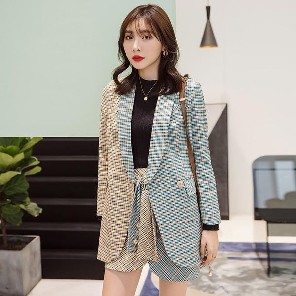 two piece dress yigelila autumn fashion plaid suits turndown collar with bandage office lady single button full sleeves 91013+5912, White
two piece dress yigelila autumn fashion plaid suits turndown collar with bandage office lady single button full sleeves 91013+5912, White