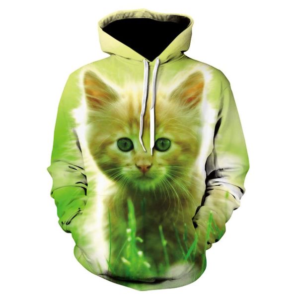 men's hoodies & sweatshirts animal 3d pattern cute cat printing casual fashion hooded for male long sleeve thin, Black
men's hoodies & sweatshirts animal 3d pattern cute cat printing casual fashion hooded for male long sleeve thin, Black