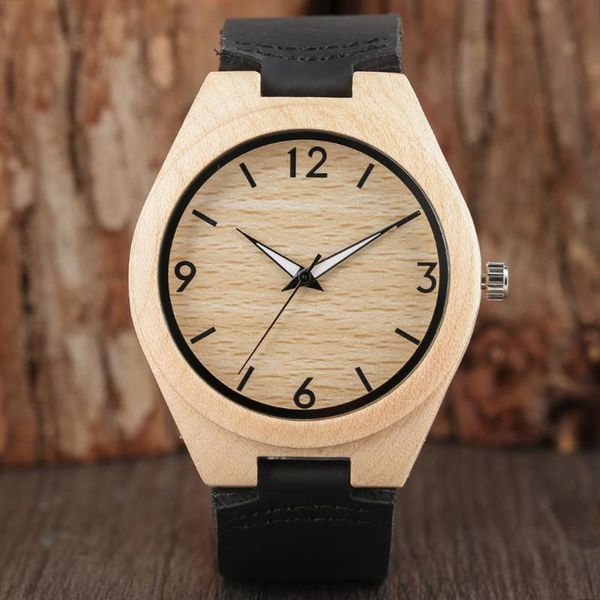wristwatches wooden watch modern trendy men clock sports natural bamboo simple analog quartz hour watches genuine leather reloj para hombre, Slivery;brown
wristwatches wooden watch modern trendy men clock sports natural bamboo simple analog quartz hour watches genuine leather reloj para hombre, Slivery;brown