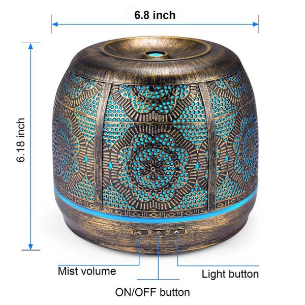 humidifiers aroma diffuser 500ml bronze metal aromatherapy for essential oil 7 color fragrance lamp humidifier baby office home
humidifiers aroma diffuser 500ml bronze metal aromatherapy for essential oil 7 color fragrance lamp humidifier baby office home