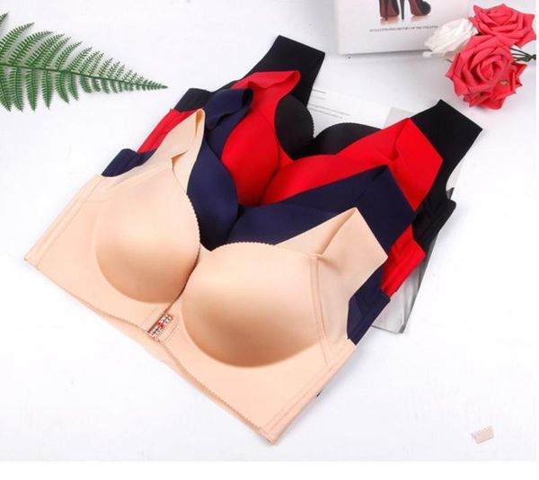gym clothing 2021 front closure bra womens push up brassiere wireless underwear comfort drop, White;black
gym clothing 2021 front closure bra womens push up brassiere wireless underwear comfort drop, White;black