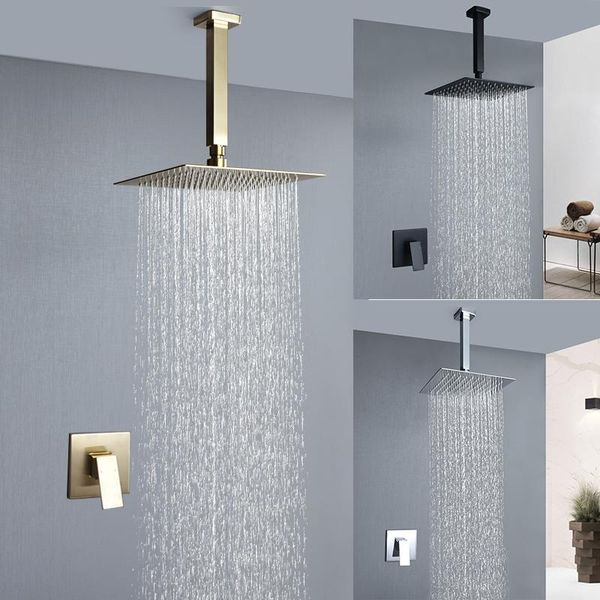 bathroom shower sets brushed gold matte black polish faucet rainfall square head ceiling mount waterfall mixer set
bathroom shower sets brushed gold matte black polish faucet rainfall square head ceiling mount waterfall mixer set