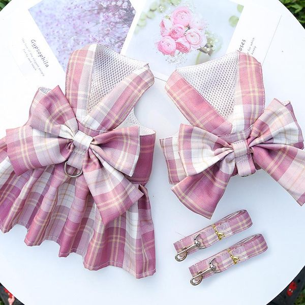 dog collars & leashes pink plaid princess dress cute bowknot puppy harness vest clothes with dogs leash pet supplies
dog collars & leashes pink plaid princess dress cute bowknot puppy harness vest clothes with dogs leash pet supplies