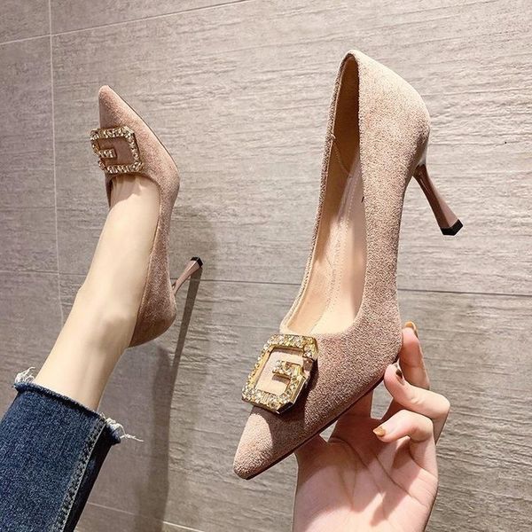 temperament elegant womens shoes korean square buckle rhinestones high heels stiletto pointed shallow mouth single dress, Black
temperament elegant womens shoes korean square buckle rhinestones high heels stiletto pointed shallow mouth single dress, Black