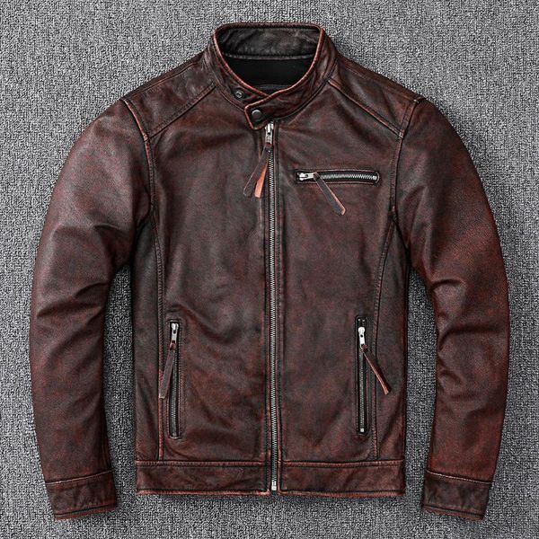 men's leather & faux vintage 2021 brown motorcycle style genuine jacket men large size 5xl real natural cowhide spring slim fit biker c, Black
men's leather & faux vintage 2021 brown motorcycle style genuine jacket men large size 5xl real natural cowhide spring slim fit biker c, Black