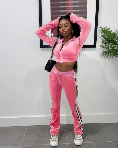 women's two piece pants 2021 autumn and winter fashion ladies street sports personality slim long sleeve zipper coat set, White
women's two piece pants 2021 autumn and winter fashion ladies street sports personality slim long sleeve zipper coat set, White