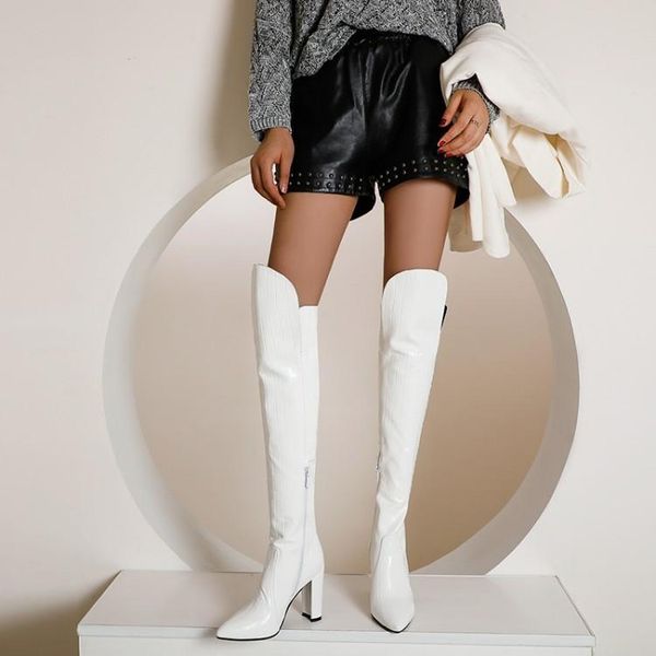 boots autumn and winter 2021 slim pointed thick heel high-heeled female white knight below knee thin, Black
boots autumn and winter 2021 slim pointed thick heel high-heeled female white knight below knee thin, Black