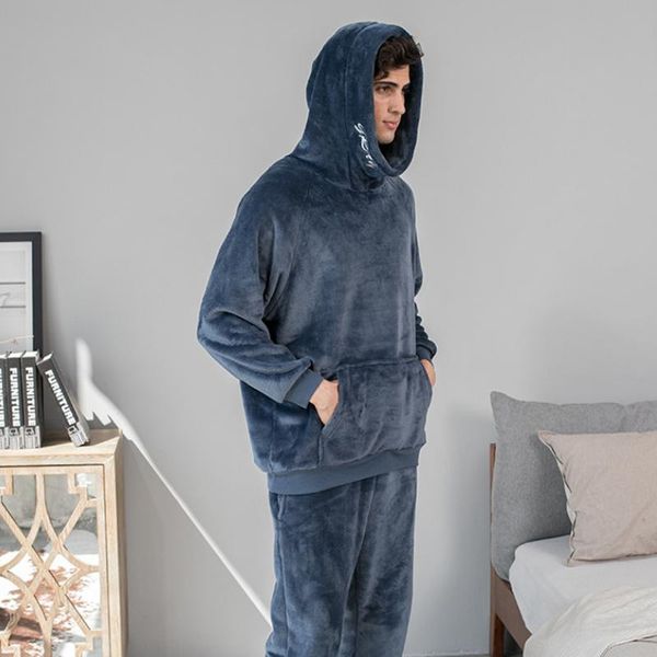 Men's Sleepwear Flannel Men Pajamas Set Thicken Warm Man Winter Pajama Loosen Sweatshirt Hoodies Long Sleeve Pyjamas Soft Homewear Lounge We, Black;brown
Men's Sleepwear Flannel Men Pajamas Set Thicken Warm Man Winter Pajama Loosen Sweatshirt Hoodies Long Sleeve Pyjamas Soft Homewear Lounge We, Black;brown