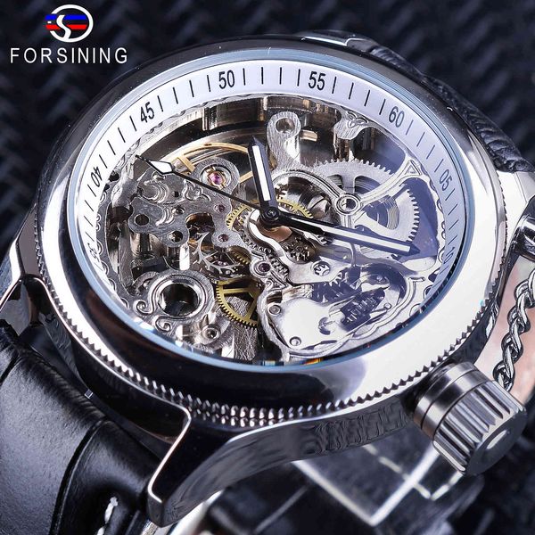 furnishing clock fashion sier skeleton gear design mechanical s for men lighting hands black leather, Slivery;brown
furnishing clock fashion sier skeleton gear design mechanical s for men lighting hands black leather, Slivery;brown