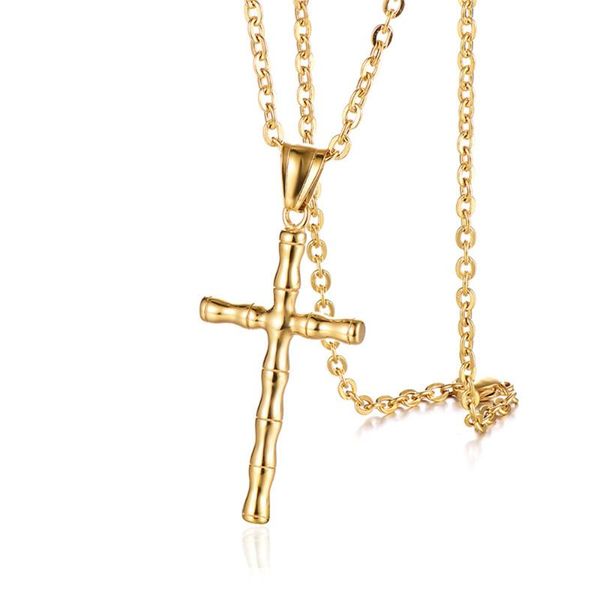 pendant necklaces punk fashion cross necklace for men gold color stainless steel prayer male jewelry gift, Silver
pendant necklaces punk fashion cross necklace for men gold color stainless steel prayer male jewelry gift, Silver