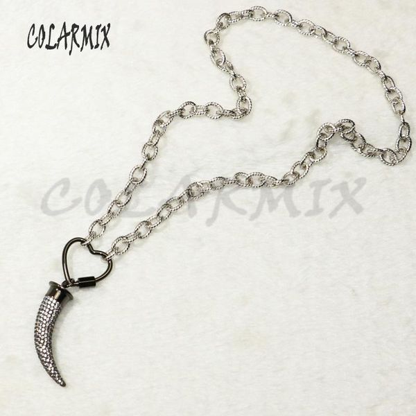 pendant necklaces 3pcs chili necklace zircon accessories horn big link chain pendants for women 50375, Silver
pendant necklaces 3pcs chili necklace zircon accessories horn big link chain pendants for women 50375, Silver