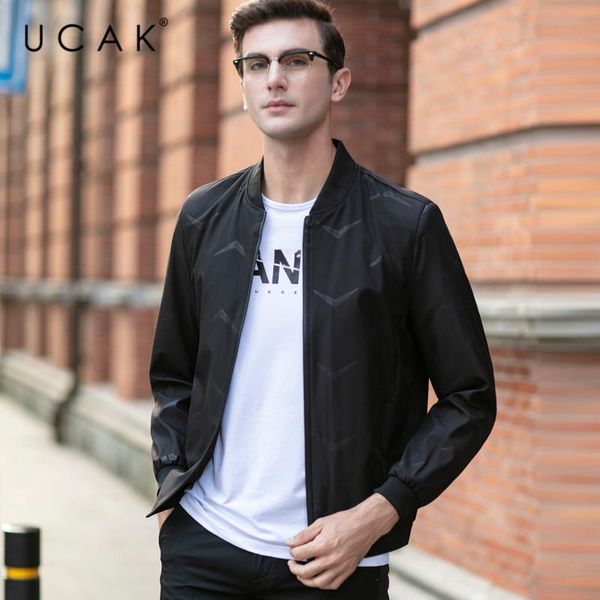 men's jackets ucak brand men clothing streetwear clothes jacket striped blouson homme casual spring arrival zipper coat u8071, Black;brown
men's jackets ucak brand men clothing streetwear clothes jacket striped blouson homme casual spring arrival zipper coat u8071, Black;brown