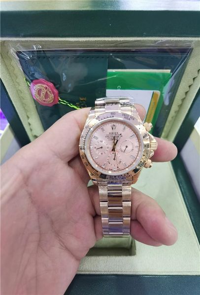 with original box wristwatches sapphire 40mm 116509 automatic mechanical mens men's watch watches no chronograph rose gold dial 2021, Slivery;brown
with original box wristwatches sapphire 40mm 116509 automatic mechanical mens men's watch watches no chronograph rose gold dial 2021, Slivery;brown