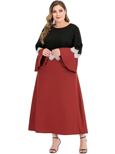 plus size dresses women's dress 2021 round neck splicing long sleeve patchwork color straight slim fit loose home summer casual, Black
plus size dresses women's dress 2021 round neck splicing long sleeve patchwork color straight slim fit loose home summer casual, Black