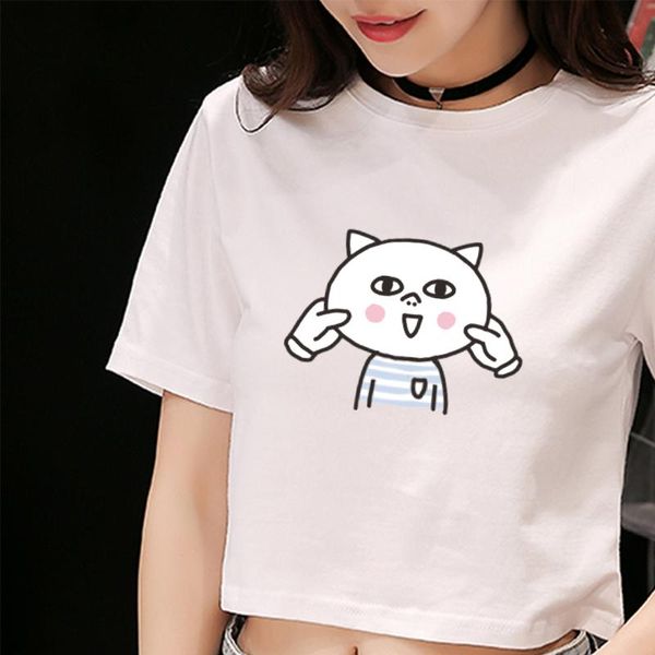 women's t-shirt kawaii ctue graphic print cotton tshirt cartoon crop t shirts women tees harajuku short sleeve summer korean female to, White
women's t-shirt kawaii ctue graphic print cotton tshirt cartoon crop t shirts women tees harajuku short sleeve summer korean female to, White