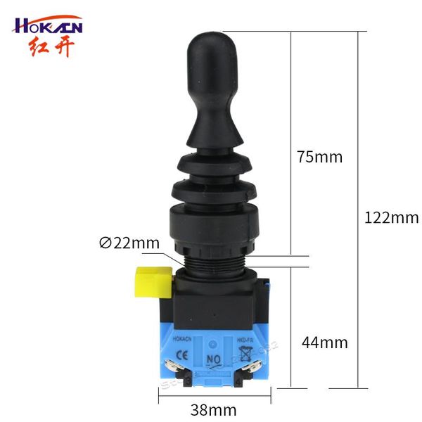 smart home control 22mm joystick switch momentary 2 position 2no latching reset wobble stick monolever cross button hkl-fw22 hkl-fw12