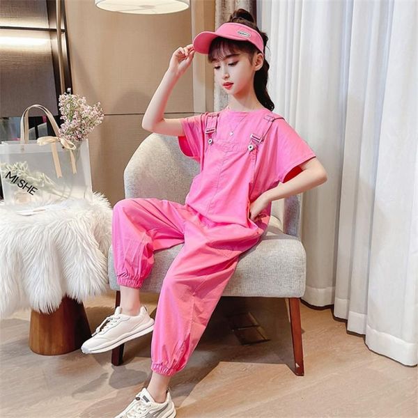 sweet baby girls suit summer pink tees overalls thin loose multi-pocket bib pants sleeveless t-shirts sets 3-14 years girl dress clothing, White
sweet baby girls suit summer pink tees overalls thin loose multi-pocket bib pants sleeveless t-shirts sets 3-14 years girl dress clothing, White