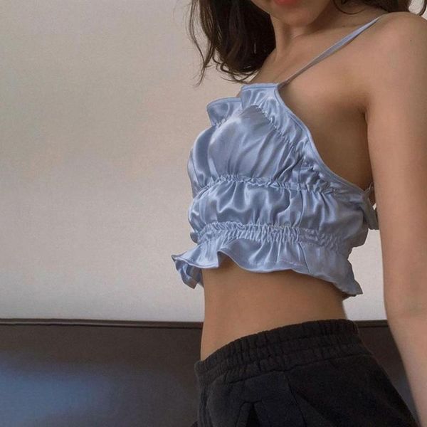 camisoles & tanks summer fashion camisole women street tank girl crop vest ruffles camis tees casual solid straple a9p3, Black;white
camisoles & tanks summer fashion camisole women street tank girl crop vest ruffles camis tees casual solid straple a9p3, Black;white