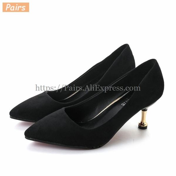 dress shoes big size 42 women high heels pumps pointed toe faux suede gold heeled medium basic pump zapatos mujer, Black
dress shoes big size 42 women high heels pumps pointed toe faux suede gold heeled medium basic pump zapatos mujer, Black