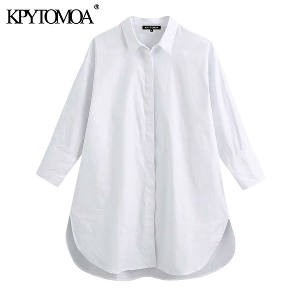women fashion with buttons loose asymmetry blouses vintage long sleeve side vents female shirts blusas chic 210416, White
women fashion with buttons loose asymmetry blouses vintage long sleeve side vents female shirts blusas chic 210416, White