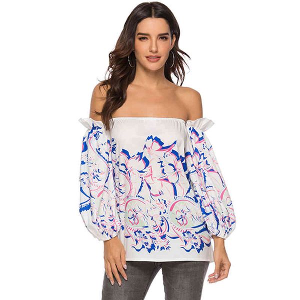 women blouses shirts printed off shoulder backless ladies fashion casual spring summer arrival blusas 210416, Blue
women blouses shirts printed off shoulder backless ladies fashion casual spring summer arrival blusas 210416, Blue