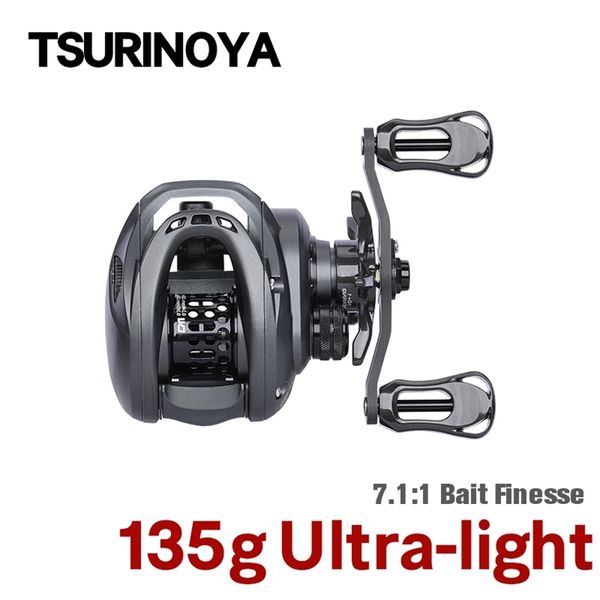 tsurinoya 135g ultra light 6.1g spool bait finesse baitcasting fishing reel dark wolf 50s 7.1:1 4kg shallow ligh game coil 220215
tsurinoya 135g ultra light 6.1g spool bait finesse baitcasting fishing reel dark wolf 50s 7.1:1 4kg shallow ligh game coil 220215