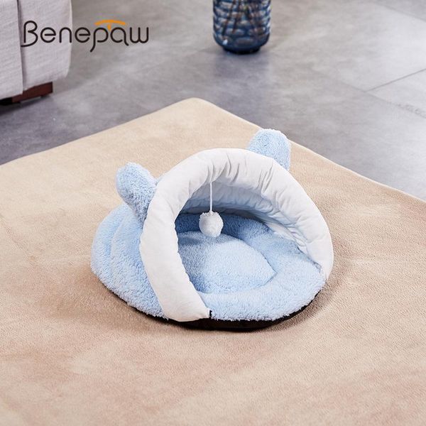 cat beds & furniture benepaw warm ear house for 4 colors soft antiskid kitten bed quality cute puppy pet blue/beige/dark coffee/pink 2021
cat beds & furniture benepaw warm ear house for 4 colors soft antiskid kitten bed quality cute puppy pet blue/beige/dark coffee/pink 2021