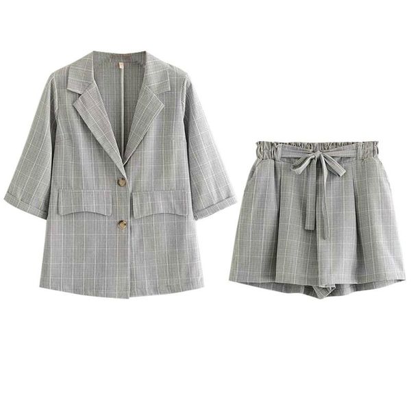 gray solid women plaid work ol suit female blazer and shorts set coat chic office lady 2 pieces outfits two piece dress, White
gray solid women plaid work ol suit female blazer and shorts set coat chic office lady 2 pieces outfits two piece dress, White
