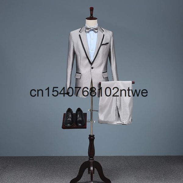 men's slim suit bridegroom wedding dress banquet man emcee stage performance suits & blazers, White;black
men's slim suit bridegroom wedding dress banquet man emcee stage performance suits & blazers, White;black