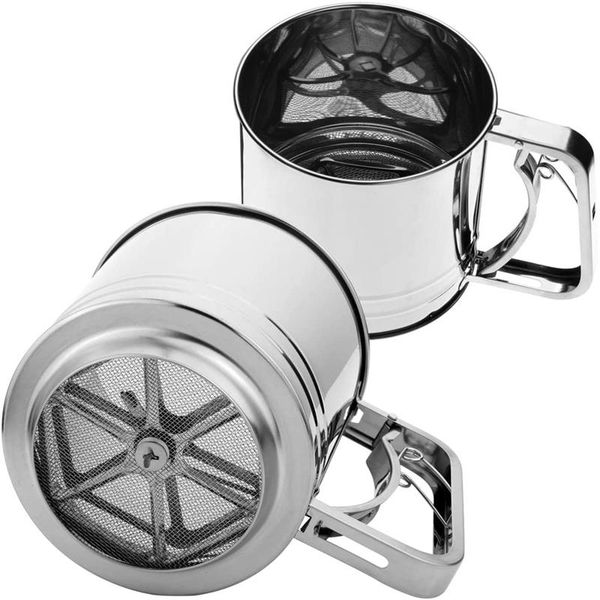 hand squeeze fine mesh flour sifter-stainless steel-3 pieces-powdered sugar sifters diy baking tools & pastry
hand squeeze fine mesh flour sifter-stainless steel-3 pieces-powdered sugar sifters diy baking tools & pastry