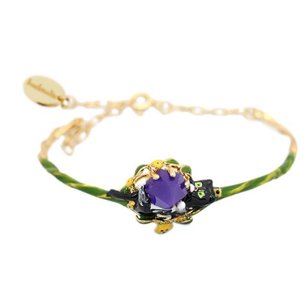 link, chain hand made enamel black cute cat purple zircon adjustable bracelet valentine lettering
link, chain hand made enamel black cute cat purple zircon adjustable bracelet valentine lettering